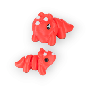 Triceratops Cute Wigglet – 3D Printed Dinosaur Fidget Toy