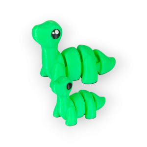 Brontosaurus Cute Wigglet – 3D Printed Dinosaur Toy for Kids